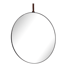 Paramount Mirrors & Prints Lexi Leather Round Mirror