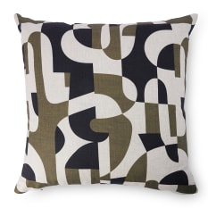 Hertex HAUS Mid Linen Scatter Cushion with Feather Inner, 60cm x 60cm