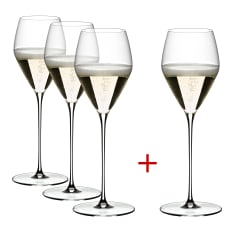 Riedel Veloce Champagne Wine Glasses, Set of 4 (Only pay for 3)