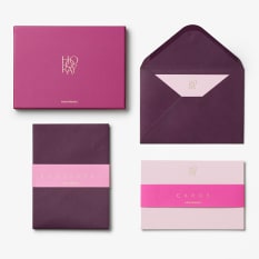 Printworks Cerise Hooray Card & Envelope Set