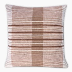 Thread Office Brown Ribbed Stripes Scatter Cushion, 50cm x 50cm