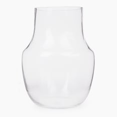 Thread Office Teardrop Clear Glass Vase