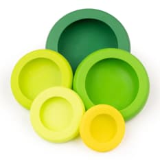 Food Huggers Silicone Airtight Food Covers, Set of 5