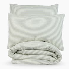 Thread Office Striped Seersucker Duvet Cover Set