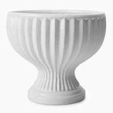 Thread Office Medium White Footed Ceramic Planter