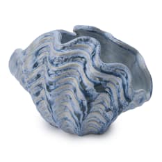 Humble & Mash Reactive Glaze Clam Shell Vase, 20cm