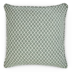 Humble & Mash Dark Green Geo Chenille Scatter Cushion Cover, 60cm x 60cm