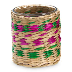 Humble & Mash Pink & Green Seagrass Tealight Holder