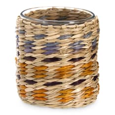 Humble & Mash Yellow & Blue Seagrass Tealight Holder