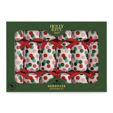 Holly & Ivy Petite Confetti Dots Crackers, Pack of 6