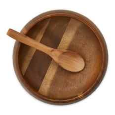 My Butchers Block Acacia Wooden Bowl and Spoon Set
