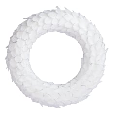Humble & Mash White Feather Wreath