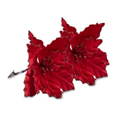 Humble & Mash Red Poinsettia Flowers, Set of 2