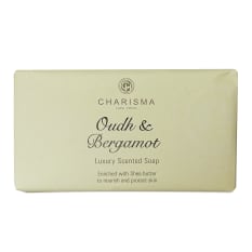 Charisma Candles Oudh & Bergamot Classic Luxury Moisturising Scented Soap Bar, 200g
