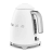 Smeg Retro Kettle, 1.7L - Matt White front view 