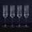 Luigi Bormioli Bach Champagne Flutes, Set of 4