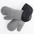 Pair of Humble & Mash Silicone Oven Gloves, Dark Grey