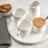 Humble & Mash Milk Jug, 500ml on the table with tea cups and sugar basin