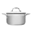 Sagenwolf Silver Series 6 Piece Stainless Steel Cookware Set with Glass Lids detail shot 