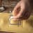 Marcato Classic Square Ravioli Stamp with dough on the table