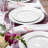 Noritake Arctic White Dinner Set, 16-Piece on the table set-up