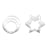 Kitchen Inspire Stainless Steel Stars & Circles Cookie Cutters, Set of 6