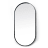 Native Decor Deep Frame Pod Mirror, Black