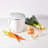 OXO Good Grips Easy-Clean Compost Bin White - 2.83 L with vegetables arounds the bin