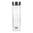 Built Tiempo Insulated Glass Water Bottle, 450ml - Charcoal