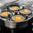 KitchenCraft Clearview Stainless Steel Egg Poacher 4 hole lifestyle