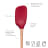 Tovolo Flex-Core Wood Handled Spoonula - Cayenne