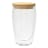 MicroGarden Double Walled Glasses with Bamboo Lid - 450ml