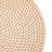 Humble & Mash Round Jute Blend Placemat, Set of 2 - Natural Jute detail shot 