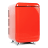 Retroline Mini Bar Fridge, 30 L - Red product shot 