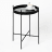 Native Decor Matte Black Mirror Side Table Product In Use 