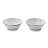 Barebones Enamel Bowl, Set of 2 - Eggshell