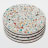 Alkaline Terrazzo Coasters, Set of 4 - White and Multi-coloured Terrazzo