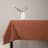 The Collection Stone Washed Cotton Tablecloth - 8-10 Seater - Cinnamon detail on the table