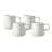 Maxwell & Williams Blend Sala Mug 375ML Set of 4 White Gift Boxed - 375ml - White