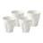 Maxwell & Williams Blend Sala Latte Cup 265ML Set of 4 White Gift Boxed - 265ml - White