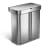 Simplehuman Rectangular Dual Compartment Sensor Bin With Voice And Motion Control, 58L