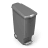 Simplehuman Slim Pedal Bin, 40L - Grey angle