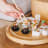 Ngwenya Glass Mini Butter/Condiment Bowl with soy source and sushi