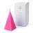 Glo. Pyramid Stand Alone Candle  - Cerise with Packaging �