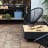 Sprung Outdoor Living Square Fire Pit with Lid in use