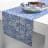 DSA Imari Blue Range Runner - 180cm on the table