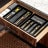 Madesmart Classic Large Cutlery Tray - Antimicrobial Carbon in the drawer