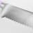 Wusthof Classic Colours Double Serrated Bread Knife, 23cm - Purple Yam detail