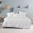 Linen House Wave Duvet Cover Set in Alabaster - Queen