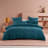 Linen House Eclipse Duvet Cover Set in Teal - King